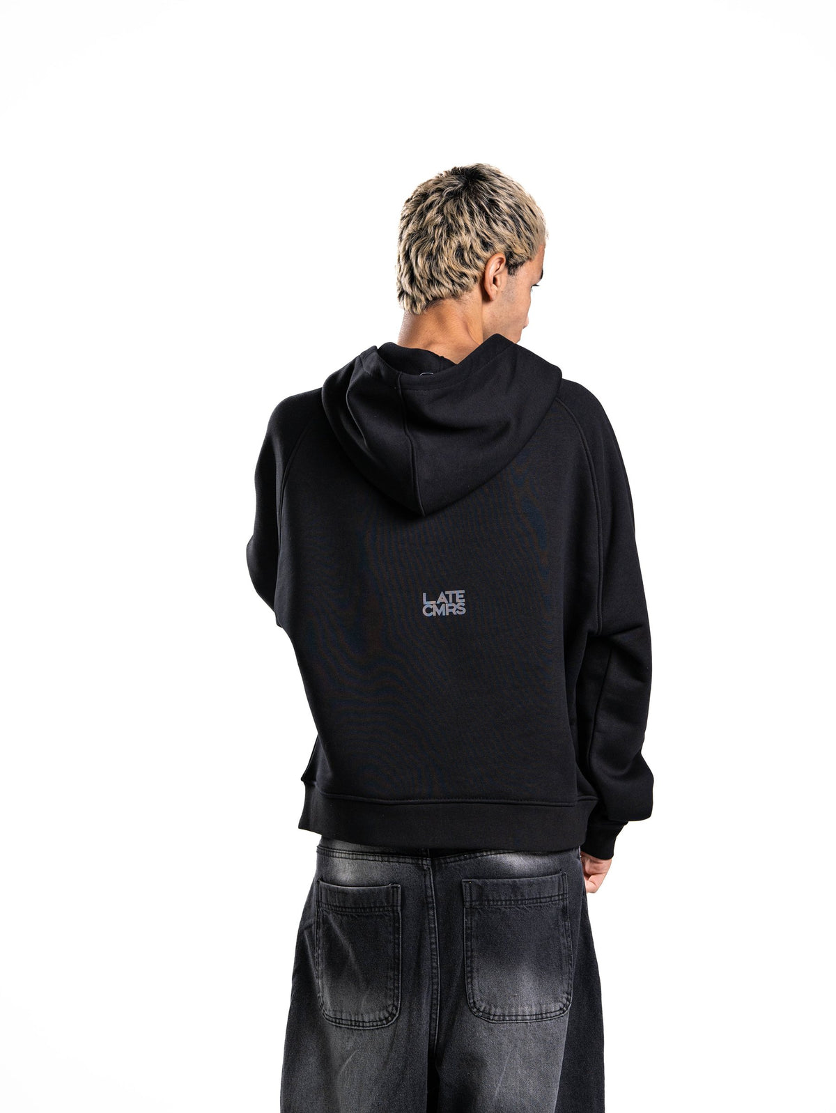 Checked Out Heavyweight Hoodie in Black