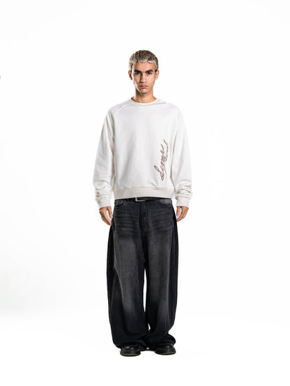 L.C. Prod. Round Crewneck in Off-White