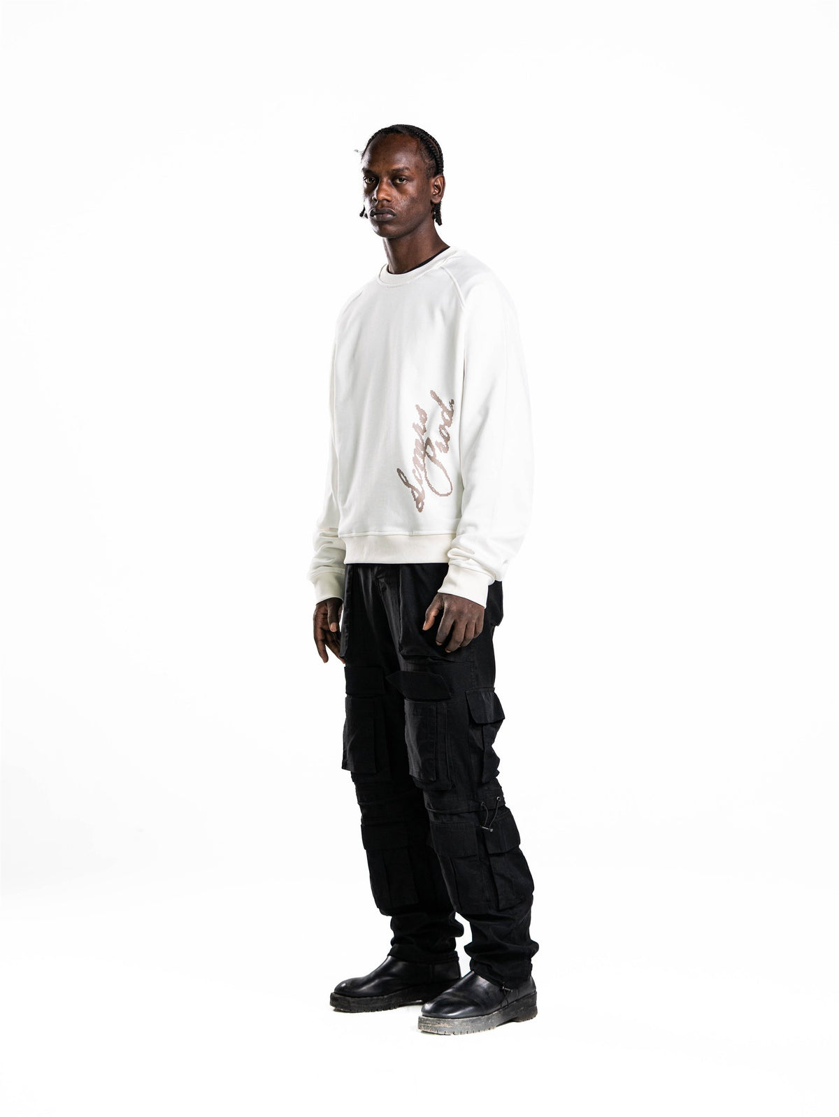 L.C. Prod. Round Crewneck in Off-White